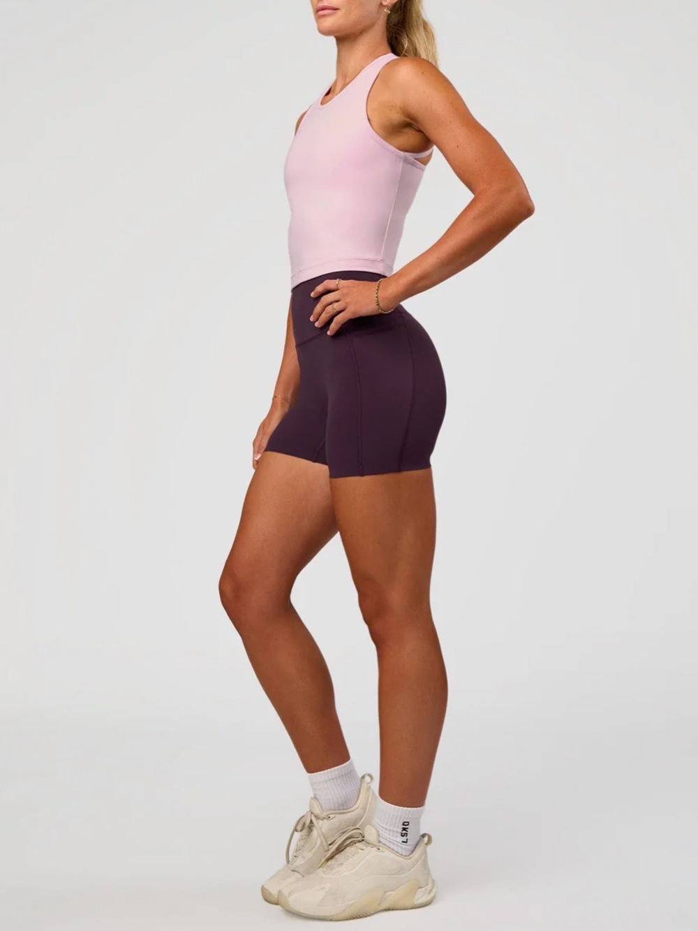 LSKD Exilir ultra High-Rise 4” Bike Shorts with Pockets - Picture 4 of 6